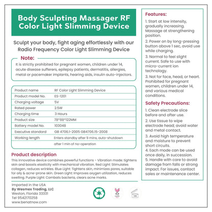 Professional Body Sculpting and Contouring Device